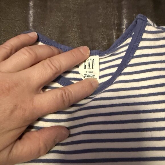 Vintage Y2K Baby Gap Striped Knit Sleeveless Dress & Matching Bloomers 3T - Picture 6 of 6
